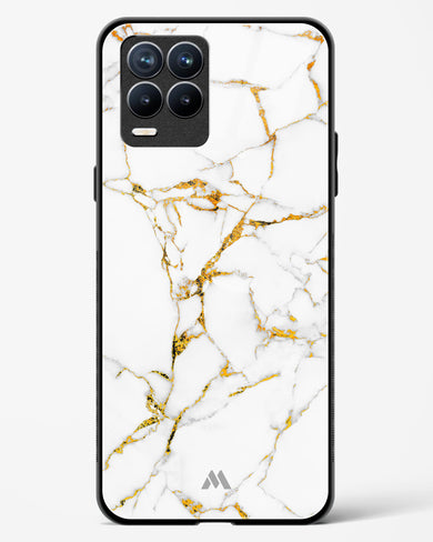 Calacatta White Marble Glass Case Phone Cover (Realme)