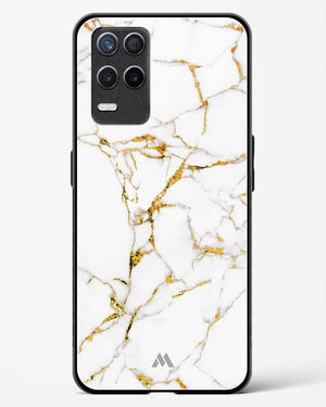 Calacatta White Marble Glass Case Phone Cover (Realme)