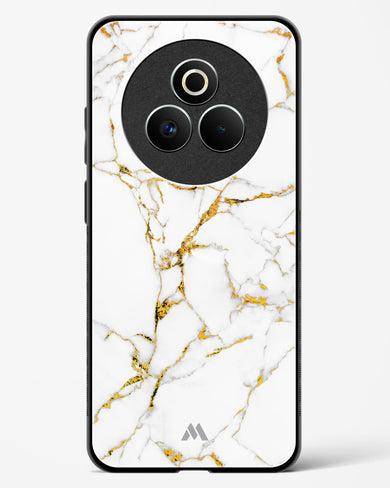 Calacatta White Marble Glass Case Phone Cover (Realme)