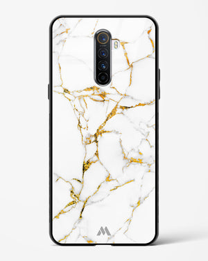 Calacatta White Marble Glass Case Phone Cover (Realme)