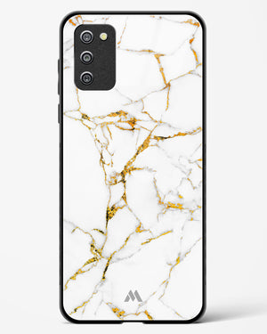 Calacatta White Marble Glass Case Phone Cover-(Samsung)