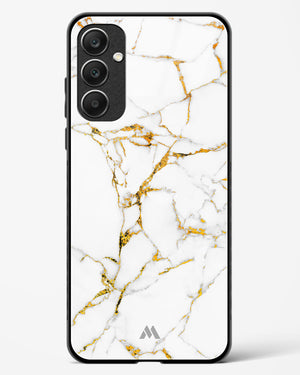 Calacatta White Marble Glass Case Phone Cover (Samsung)
