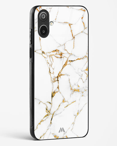 Calacatta White Marble Glass Case Phone Cover (Samsung)