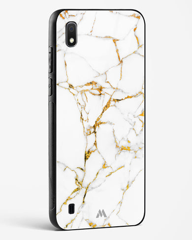 Calacatta White Marble Glass Case Phone Cover-(Samsung)