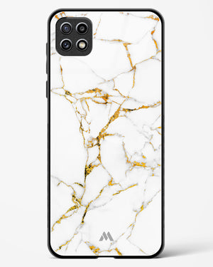 Calacatta White Marble Glass Case Phone Cover-(Samsung)