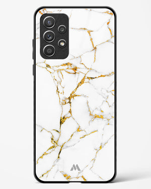 Calacatta White Marble Glass Case Phone Cover (Samsung)