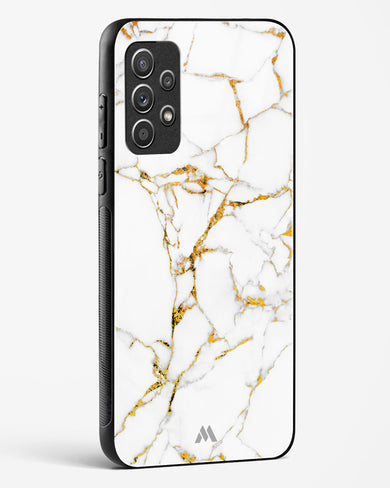 Calacatta White Marble Glass Case Phone Cover (Samsung)