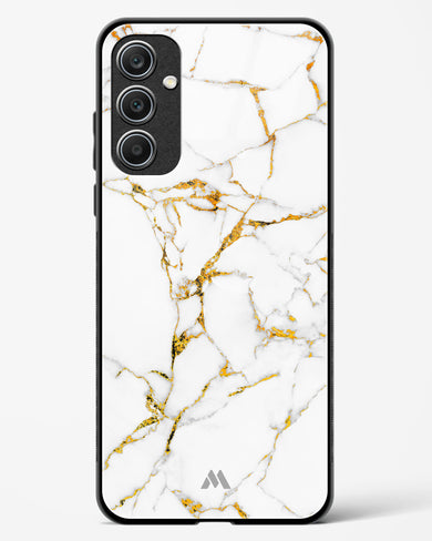 Calacatta White Marble Glass Case Phone Cover (Samsung)