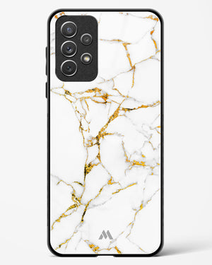 Calacatta White Marble Glass Case Phone Cover (Samsung)