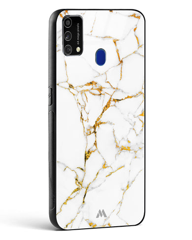 Calacatta White Marble Glass Case Phone Cover-(Samsung)