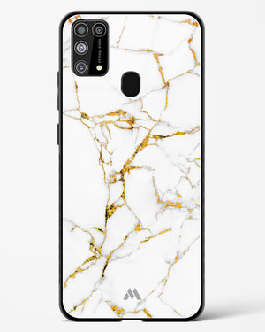 Calacatta White Marble Glass Case Phone Cover-(Samsung)