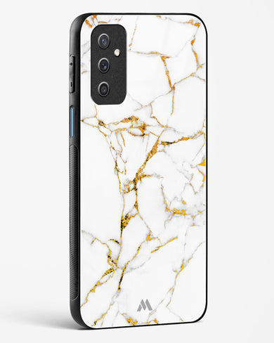 Calacatta White Marble Glass Case Phone Cover-(Samsung)