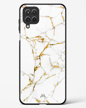 Calacatta White Marble Glass Case Phone Cover-(Samsung)