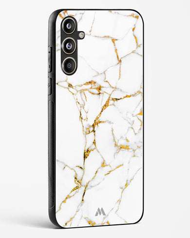 Calacatta White Marble Glass Case Phone Cover (Samsung)