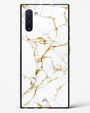 Calacatta White Marble Glass Case Phone Cover (Samsung)
