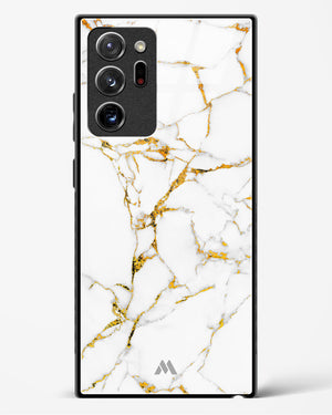 Calacatta White Marble Glass Case Phone Cover (Samsung)