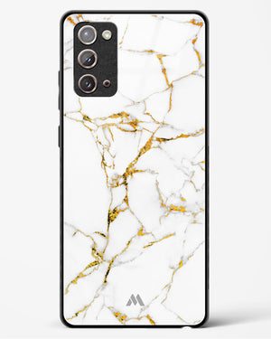 Calacatta White Marble Glass Case Phone Cover (Samsung)