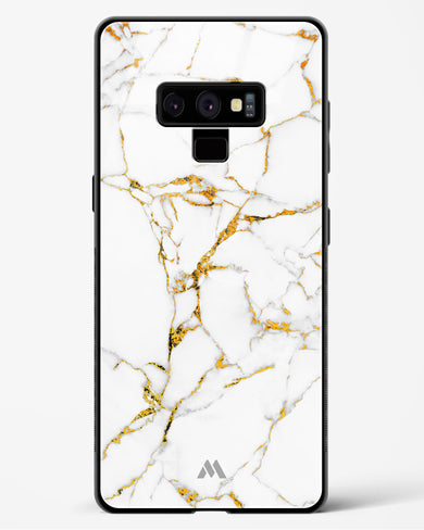 Calacatta White Marble Glass Case Phone Cover (Samsung)