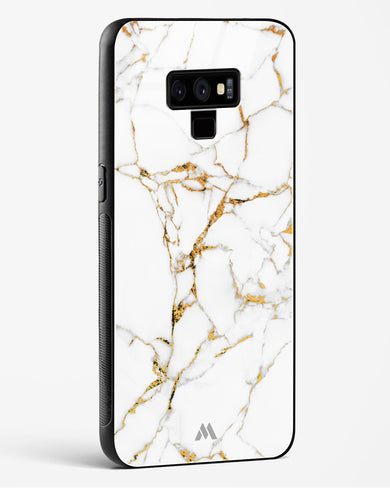 Calacatta White Marble Glass Case Phone Cover (Samsung)