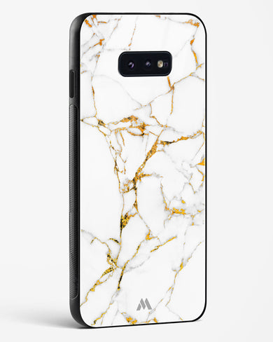 Calacatta White Marble Glass Case Phone Cover-(Samsung)