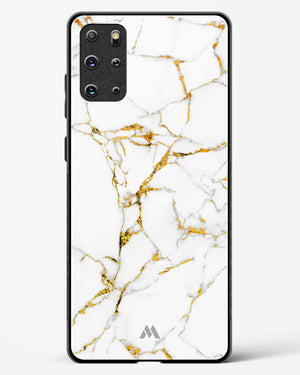 Calacatta White Marble Glass Case Phone Cover-(Samsung)