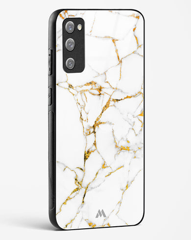 Calacatta White Marble Glass Case Phone Cover (Samsung)
