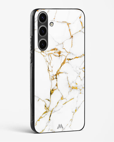 Calacatta White Marble Glass Case Phone Cover (Samsung)