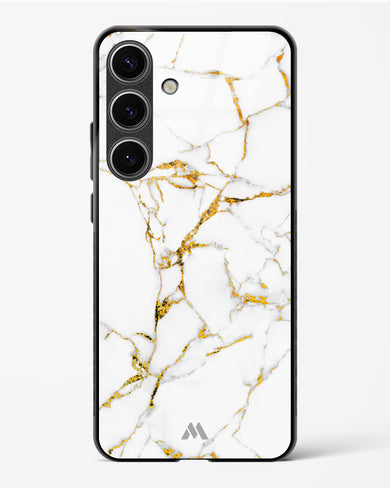 Calacatta White Marble Glass Case Phone Cover (Samsung)
