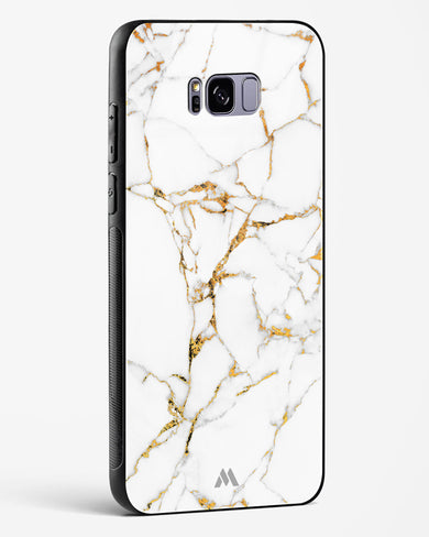 Calacatta White Marble Glass Case Phone Cover (Samsung)