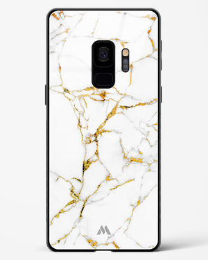 Calacatta White Marble Glass Case Phone Cover (Samsung)