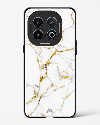 Calacatta White Marble Glass Case Phone Cover (Vivo)