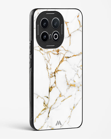 Calacatta White Marble Glass Case Phone Cover (Vivo)