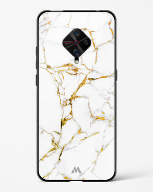 Calacatta White Marble Glass Case Phone Cover (Vivo)