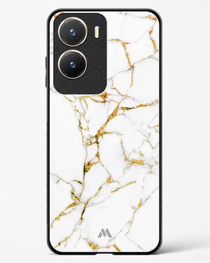 Calacatta White Marble Glass Case Phone Cover (Vivo)