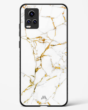 Calacatta White Marble Glass Case Phone Cover (Vivo)