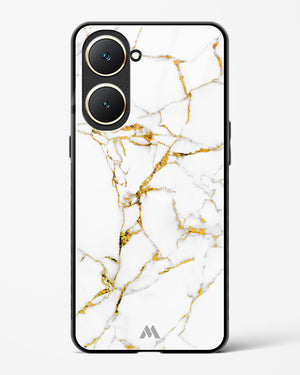 Calacatta White Marble Glass Case Phone Cover (Vivo)