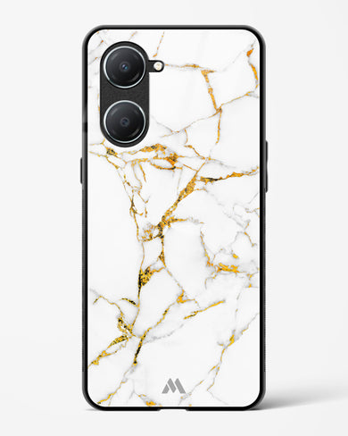 Calacatta White Marble Glass Case Phone Cover (Vivo)