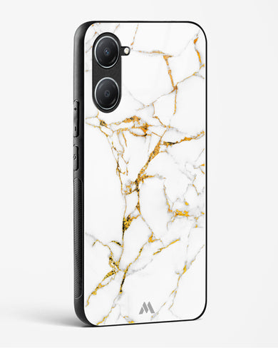 Calacatta White Marble Glass Case Phone Cover (Vivo)