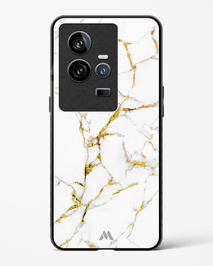 Calacatta White Marble Glass Case Phone Cover (Vivo)
