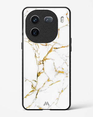 Calacatta White Marble Glass Case Phone Cover (Vivo)