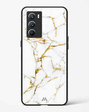 Calacatta White Marble Glass Case Phone Cover (Vivo)