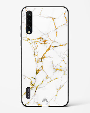 Calacatta White Marble Glass Case Phone Cover-(Xiaomi)