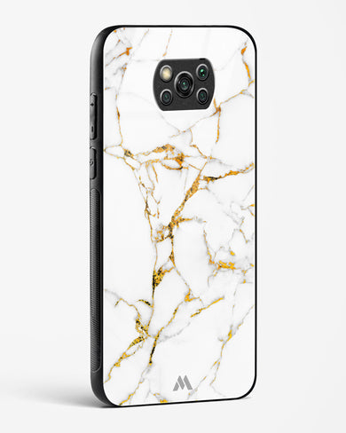 Calacatta White Marble Glass Case Phone Cover-(Xiaomi)