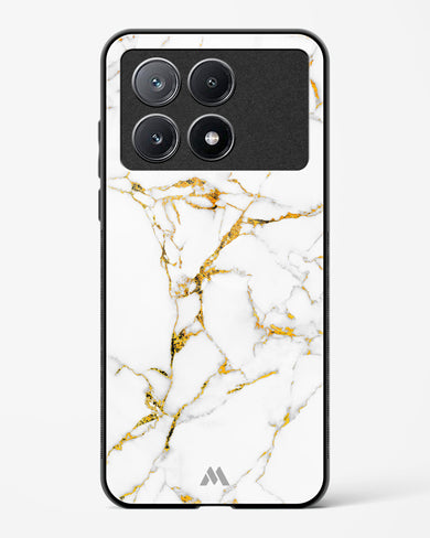 Calacatta White Marble Glass Case Phone Cover-(Xiaomi)