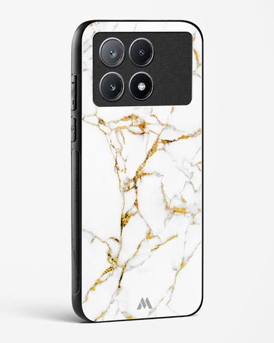 Calacatta White Marble Glass Case Phone Cover-(Xiaomi)