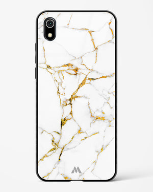 Calacatta White Marble Glass Case Phone Cover-(Xiaomi)