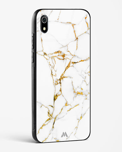 Calacatta White Marble Glass Case Phone Cover-(Xiaomi)