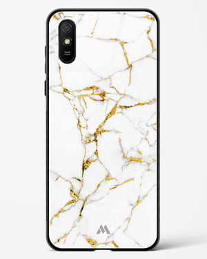 Calacatta White Marble Glass Case Phone Cover (Xiaomi)