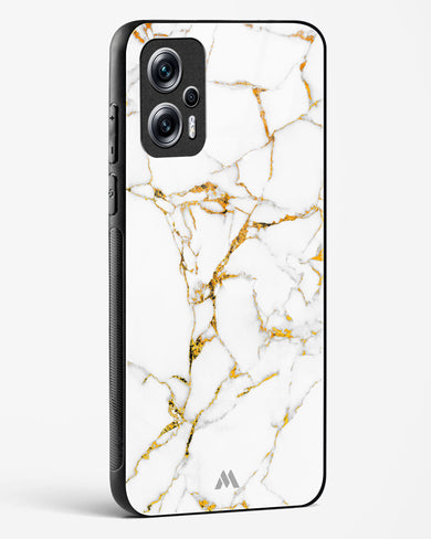 Calacatta White Marble Glass Case Phone Cover-(Xiaomi)