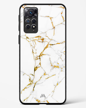 Calacatta White Marble Glass Case Phone Cover-(Xiaomi)